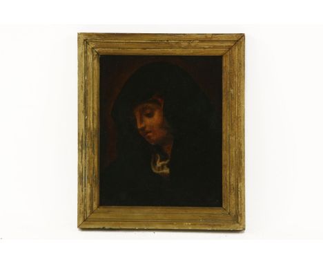 WOMAN IN A CLOAK18th century, oil on canvas