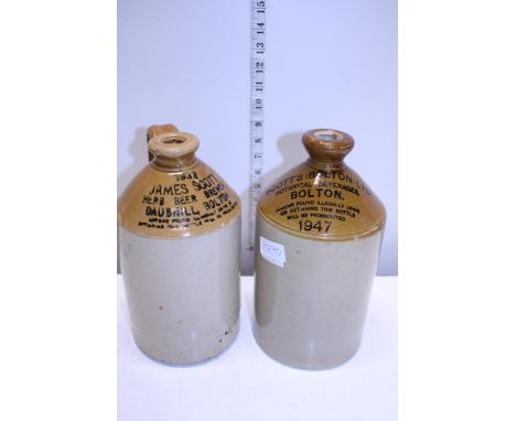 Two vintage Stoneware flagons 