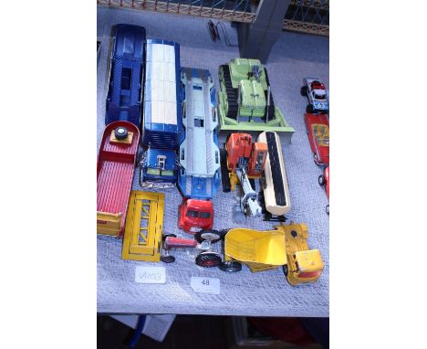 A selection of vintage die-cast models 