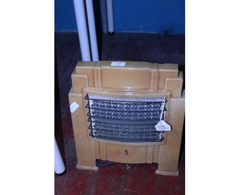A vintage Art Deco electric fire, shipping unavailable 