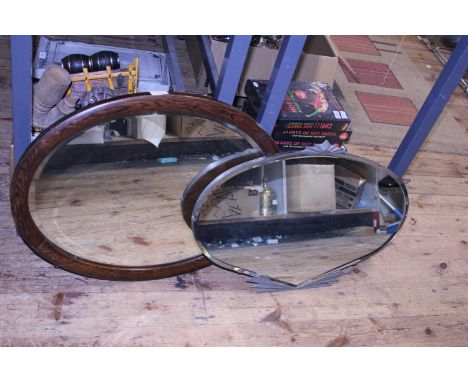 Two vintage mirrors, shipping unavailable 