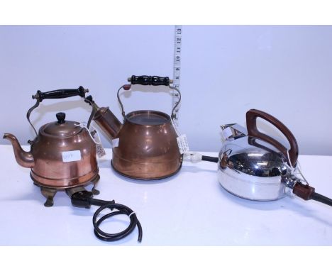 Three vintage electric kettles 