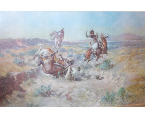CM Russell - The Wild West, lithograph 