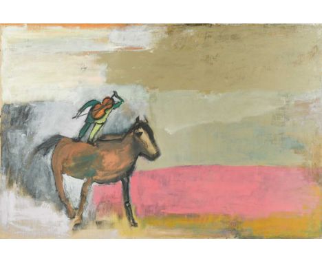§ Anna Mayerson (German 1906-1984) Cellist on horsebackoil on canvas101.5 x 152cmFootnote: Despite enjoying a successful care