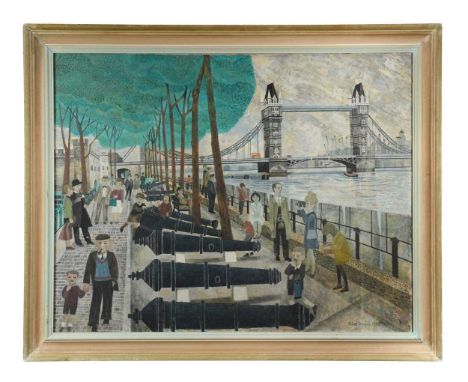 § Alfred Daniels RBA, RWS (British 1924-2015) London Embankmentsigned and dated 'alfred Daniels 1968'oil on canvas70 x 90.5cm