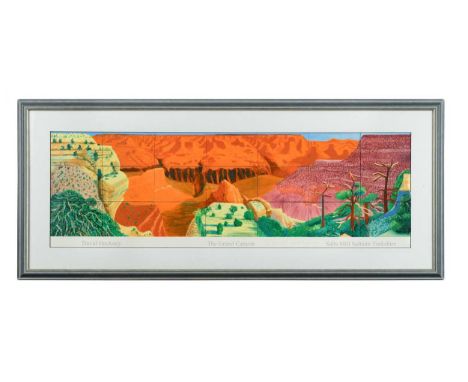 § David Hockney OM, CH, RA (British 1937-) The Grand Canyonsigned 'David Hockney' (lower centre)offset lithographic poster pr