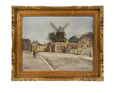 Marcel François Leprin (French 1891-1933) Moulin de la Galette, Parissigned 'LEPRIN' (lower left)oil on panel26 x 34cmProvena