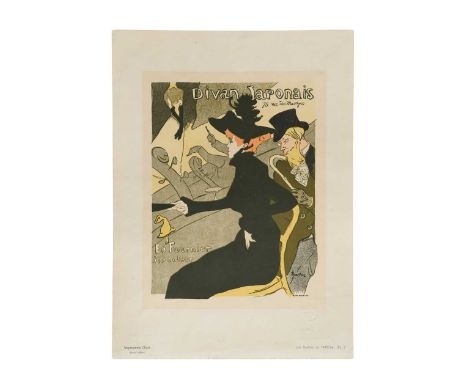 Toulouse Lautrec (Henri de, 1864-1901), Divan Japonais, 1893, lithograph, from Maitres de L'Affiche, embossed with blind stam