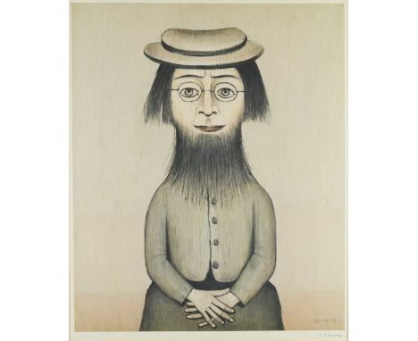 § Laurence Stephen Lowry RA (British 1887-1976) Woman with a Beardsigned 'L.S. Lowry' (lower right)lithograph61 x 50cmFootnot