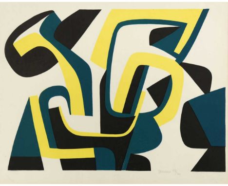 § Jean Dewasne (French 1921-1999) Compositionsigned and numbered 'JDewasne 173/300' (lower right)silkscreen, unframed43 x 53c