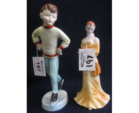 Royal Worcester bone china figurine 'Pauline', and a Royal Worcester figure 'Tuesday's Child is Full of Grace'. (2)(B.P. 24% 