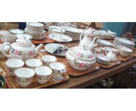 Five trays of Royal Worcester 'Royal Garden' and similar tea and dinnerware items, coffee cans and saucers etc. (B.P. 24% inc