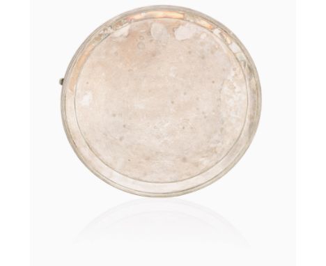 A George III silver salverBy Hester Bateman, London, 1790 On three reeded bracket feet and with reeded rim, diameter 25.7cm, 