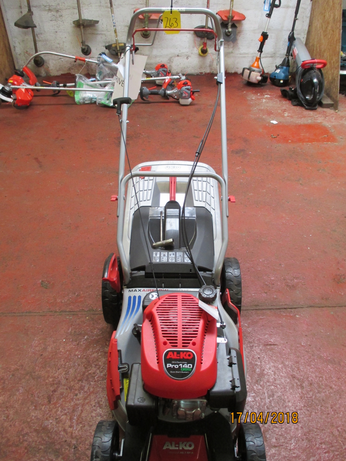 Sale Item 1 No. Alko Pro 140 QSS Petrol Mower Item Location YARD 1