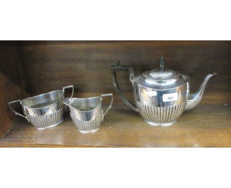 Edwardian silver plated tea service 