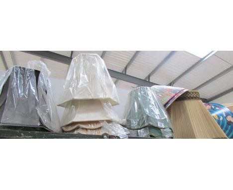 A quantity of new lamp shades