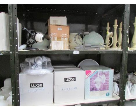 2 shelves of new lighting