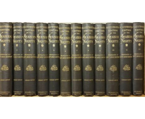 Burton (R. F.). The Book of the Thousand Nights and a Night, 12 volumes, Library edition, London: H. S. Nichols, 1897, numero
