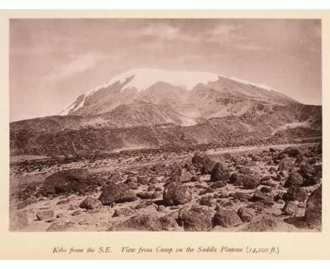 Meyer (Hans). Across East African Glaciers, an account of the first ascent of Kilimanjaro, 1st edition in English, London: Ge