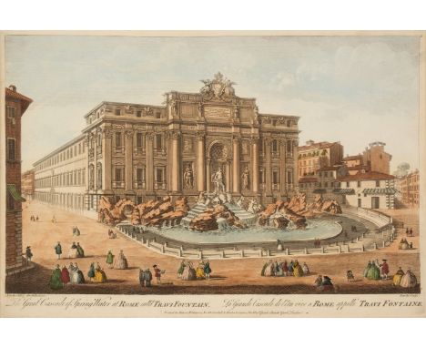 * Rome. Bowles (T. &amp; Parr N.), The Great Cascade of Spring Water at Rome call'd Travi Fountain, The Quirnal or Palace of 
