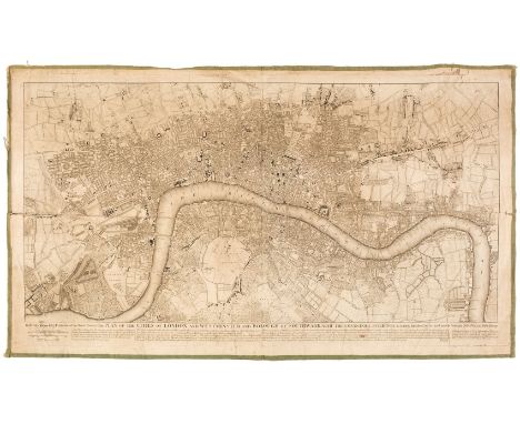 London. Rocque (John), To Martin Folkes Esq. President of the Royal Society: This Plan of the Cities of London and Westminste