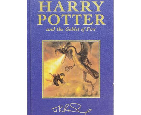 Rowling (J. K.). Harry Potter and the Goblet of Fire, deluxe edition, London: Bloomsbury, 2000, all edges gilt, original deco