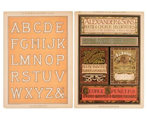 Sutherland (William &amp; William George). The Sign Writer and Glass Embosser, 1st edition, Manchester: Decorative Art Journa