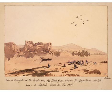 * Malan (Solomon Caesar, 1812-1894). 'The Sea of Galilee from a sketch done on the spot' and 'Beer or berejeek on the Euphrat
