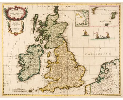 British Isles. Le Rouge (George Louis), Les Isles Britanniques ou les Royaumes D'Angleterre, D'Ecosse, et D'Irlande; Divisées