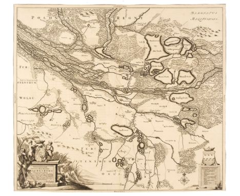 Poland. Berger (J. C.). Delineationem Liberae in Silesia Dynastiae Drachenberg..., Amsterdam, 1676, uncoloured engraved map, 