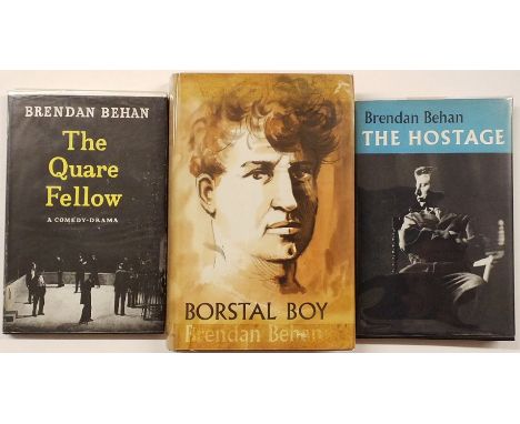 Behan (Brendan). The Quare Fellow, a comedy drama, 1st edition, London: Methuen &amp; Co. 1956, monochrome portrait frontispi