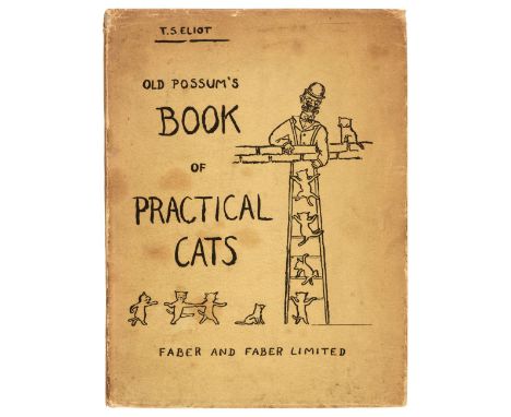 Eliot (T.S.) Old Possum's Book of Practical Cats, 1st edition, London: Faber and Faber, 1939, original cloth, small light dam