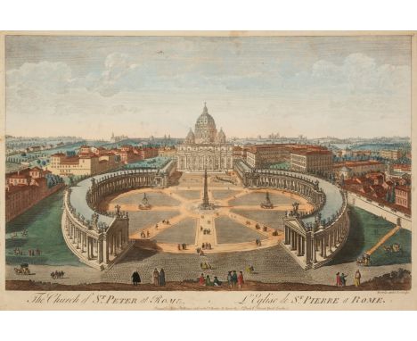 * Rome. Bowles (Thomas), The Church of St. Peter at Rome, A View of St. Martin's Church also the Arch of Septimius Severus...