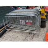 6 x Metal Crowd Control Site Demarcation Barriers - CL464 - Location: Liverpool L19 Buyers will be