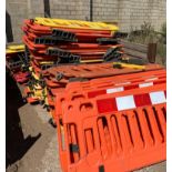10 x Plastic Construction Safety Barriers - CL464 - Location: Liverpool L19 Buyers will be