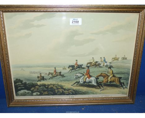 A vintage framed Print of  "La Chasse au Cerf".