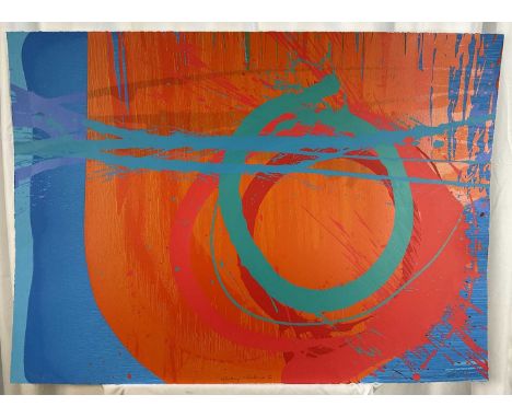 Charlotte Cornish (b. 1967) screenprint in colours- ‘Striking a Balance I’, signed titled and numbered 51/100, 70cm x 100cm u