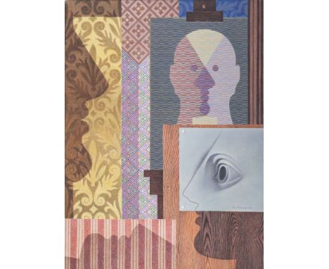 Hans Thiemann (Langendreer 1910 - Hamburg 1977). Atelier des Porträtisten. 1960. Öl/Lw. 80 x 60 cm. R. u. sign. und dat. Hans