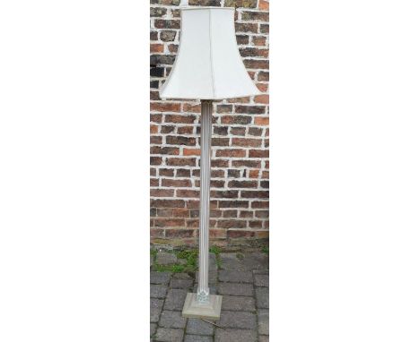 Lime washed standard lamp