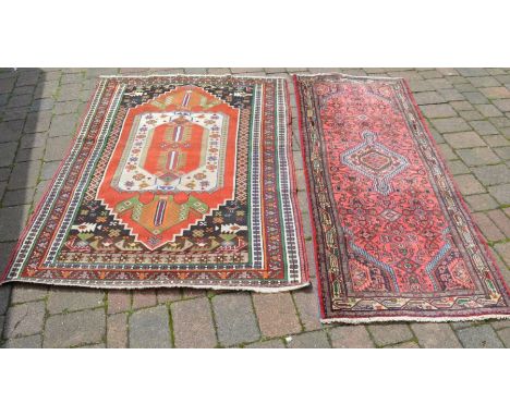 Persian runner 80 cm x 197 and a Persian carpet 176 cm x 125 cm