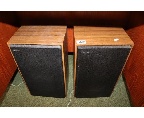 Pair of Vintage Phillips Speakers 