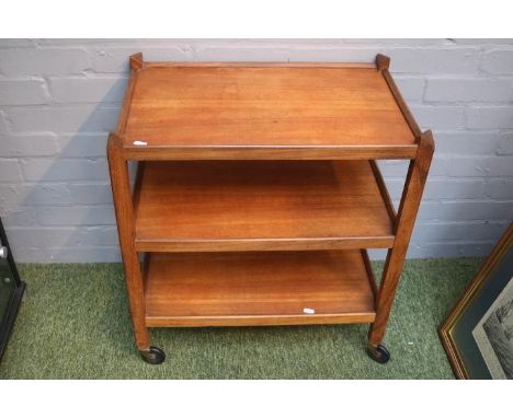 Mid Century Teak 3 Tier Buffet trolley 