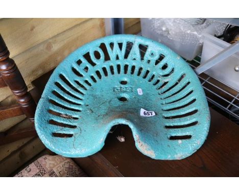 Cast Iron Howard Tractor Seat 