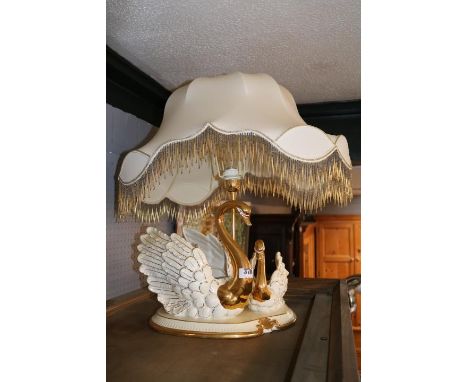 Large Italian Ceramics Lamp Base with shade 