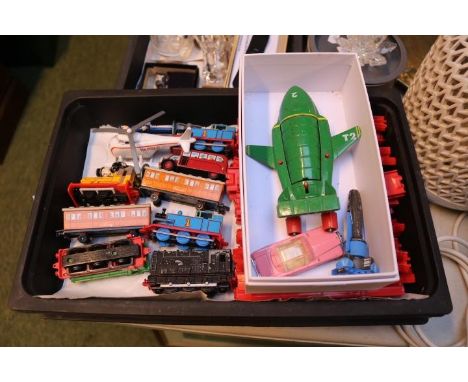 Ertl Thomas the Tank Engine set and assorted Thunderbirds Vehicles 