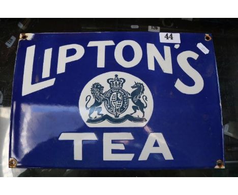 Vintage 'Liptons Tea'  Advertising sign 36cm in Length 