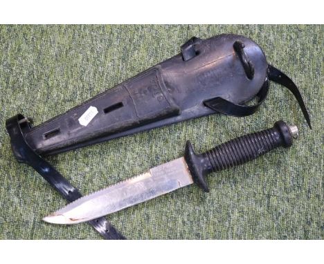 Mares Tris-Inox Italian diving knife with Plastic Scabbard 