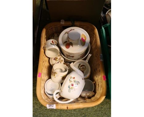 Collection of Royal Worcester Fruit decorated tableware 