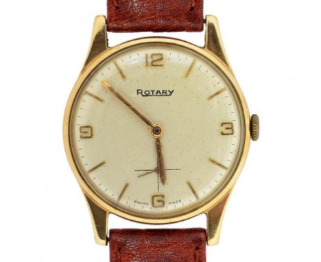A ROTARY 9CT GOLD GENTLEMAN'S WRISTWATCH, BIRMINGHAM 1960