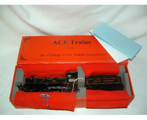 ACE Trains E3 3R 20V DC '2006 Celebration Class' 4-4-0 in GWR Green Livery. Working Headlights.  Fully serviced 4/2015. Mint 